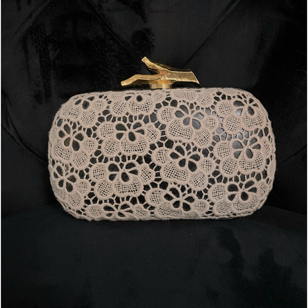 Diane Von Furstenberg Doily Design Clutch
